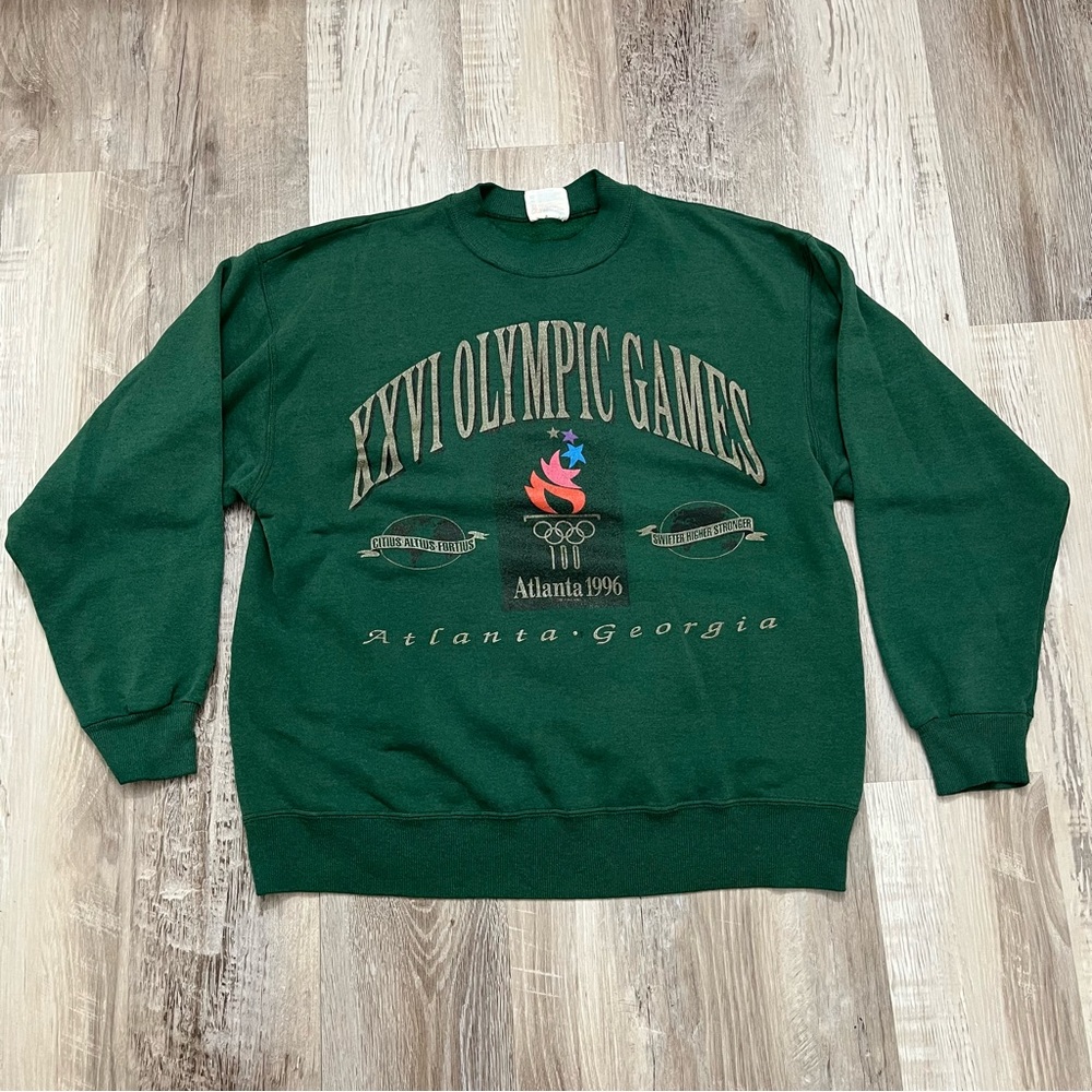 Vintage Atlanta 1996 Olympic Games Crewneck Sweatshirt Mens Large Pullover